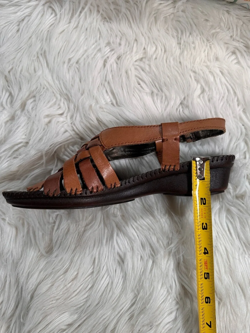 St. John’s Bay • Vintage Leather Woven Sandals